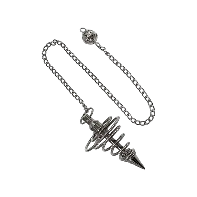 Bijoux - Pendule spirale métal noir - ARABESK