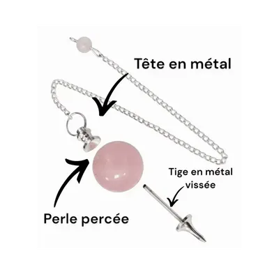 Bijoux - Pendule sphère Pierre de Soleil 4cm - ARABESK