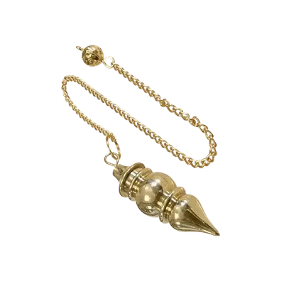 Bijoux - Pendule radiesthésie de Yoga en Laiton avec réservoir - ARABESK