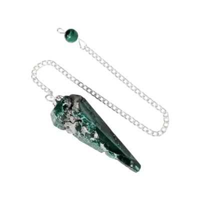 Jewelry - Malachite conical pendulum 6 faces - ARABESK