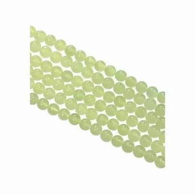 Bijoux - Jade de Chine A perles 6mm sur fil 40cm - ARABESK