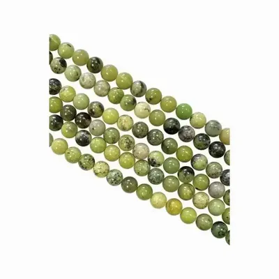 Bijoux - Chrysoprase Citron A perles 6mm sur fil 40cm - ARABESK