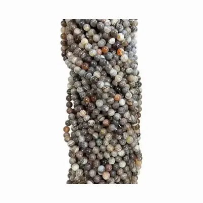 Jewelry - Agate Botswana AA 6mm pearls on string - ARABESK