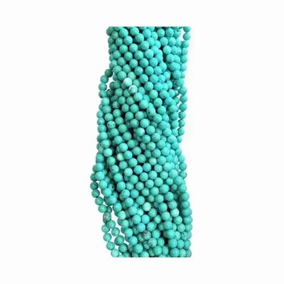 Jewelry - Turquénite Howlite natural tinted A beads 8mm on 40cm wire - ARABESK