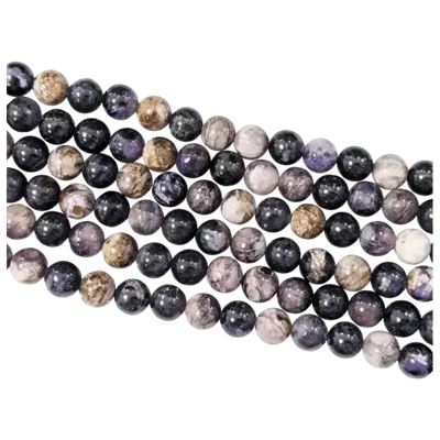 Jewelry - Charoite A beads 8.5-9.5mm on 40cm wire - ARABESK