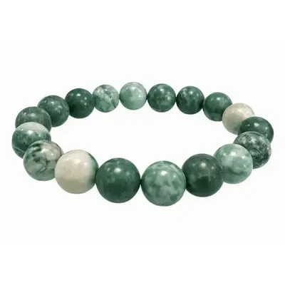 Bracelets - Serpentine A 10mm pearls bracelet - ARABESK