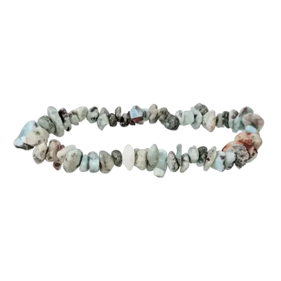 Bracelets - Bracelet Larimar chips 18cm - ARABESK