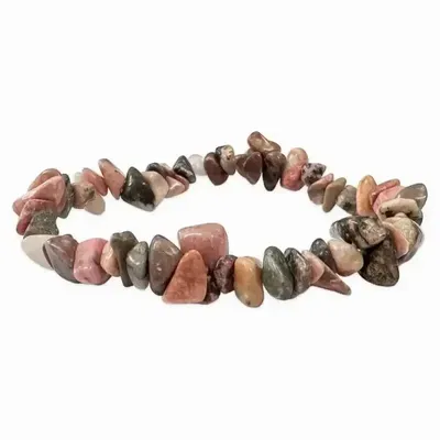 Bracelets - Rhodonite chips bracelet 18cm - ARABESK