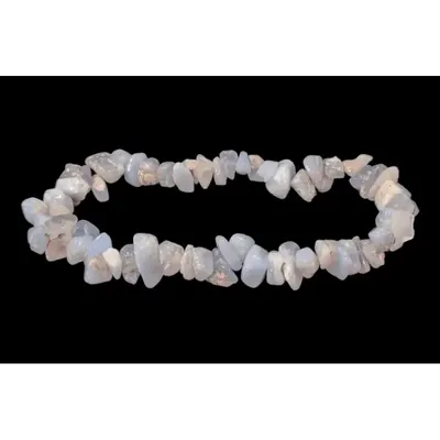 Bracelets - Bracelet Blue Chalcedony chips 5-8mm 18cm - ARABESK