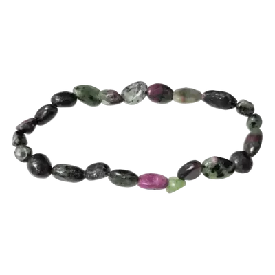 Bracelets - Ruby Zoisite A tumbled stones bracelet - ARABESK
