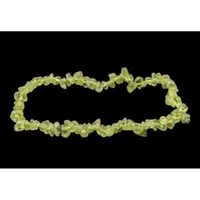Bracelets - Peridot A+ chips bracelet 18cm - ARABESK