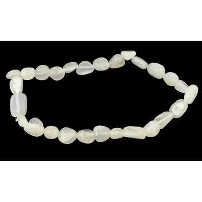 Bracelets - White Moon stone A tumbled stones bracelet - ARABESK