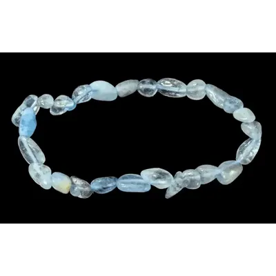 Bracelets - Bracelet Aigue Marine pierres roulées - ARABESK