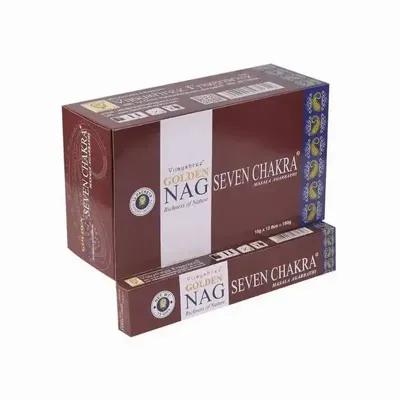 Scents - Vijayshree Golden Nag 7 Chakra incense 15g - ARABESK