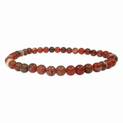 Bracelets - 4mm pearls Red Jasper bracelet - ARABESK