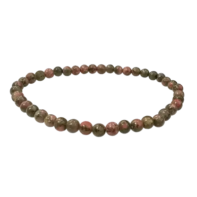 Bracelets - Bracelet Unakite perles 4mm - ARABESK