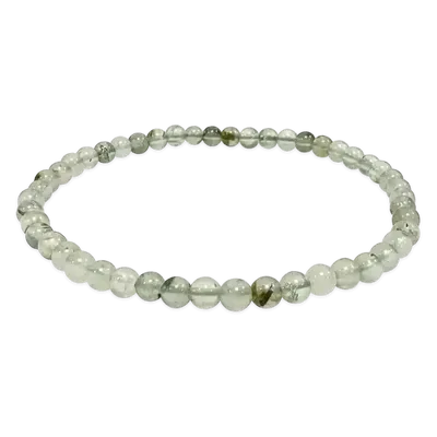 Bracelets - Bracelet Prehnite A perles 4mm - ARABESK