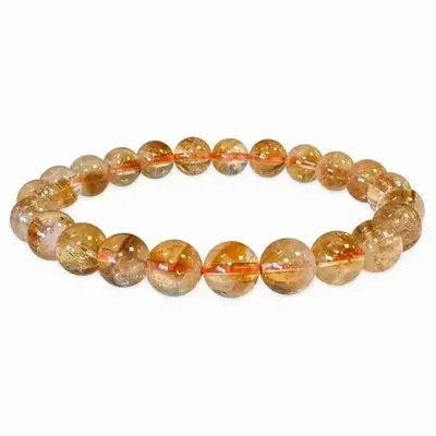 Bracelets - Bracelet Citrine chauffée A perles 7-8mm - ARABESK