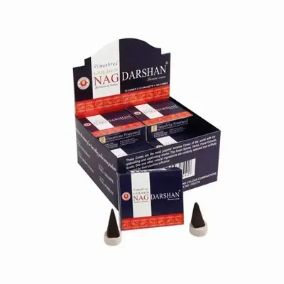 Scents - Vijayshree Golden Nag Darshan cones incense - ARABESK