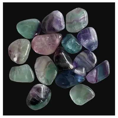 Bijoux - Fluorite Multicolore AA pierres roulées 250g - ARABESK