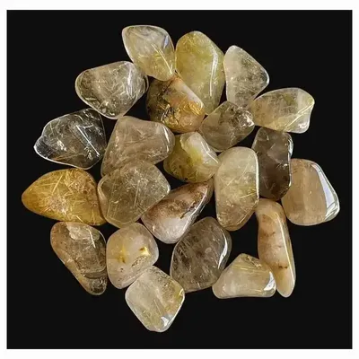 Bijoux - Cristal de Roche Rutile A pierres roulées Brésil 250g - ARABESK