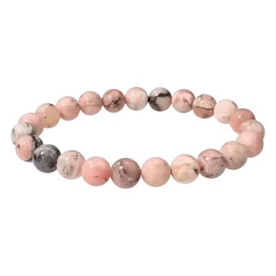 Bracelets - Pink Opal Bracelet beads 8-9mm - ARABESK