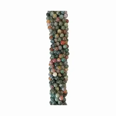 Bijoux - Agate Indienne perles 8mm sur fil 40cm - ARABESK
