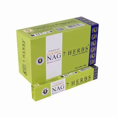 Scents - Vijayshree incense Golden Nag 7 Herbs 15g - ARABESK