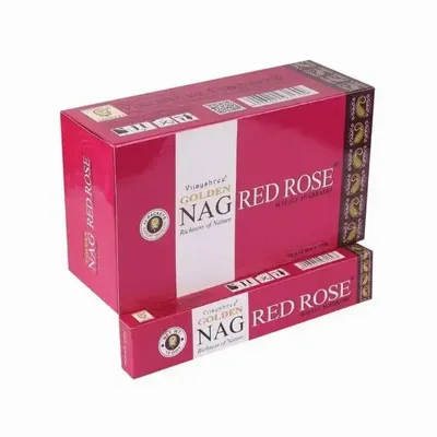 Scents - Vijayshree incense Golden Nag Red Rose 15g - ARABESK