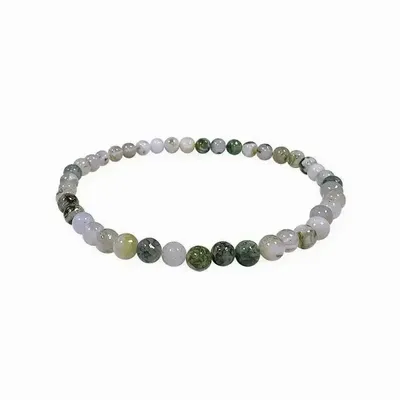 Bracelets - Tree Agate 4mm A pearls bracelet - ARABESK