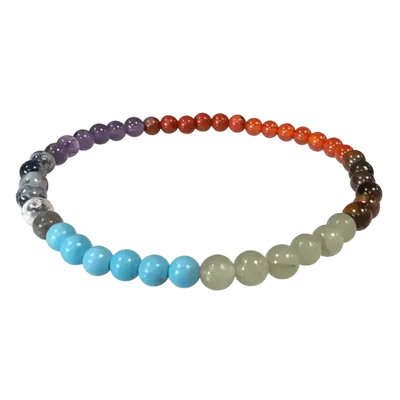 Bracelets - Bracelet 7 chakras perles 4mm - ARABESK