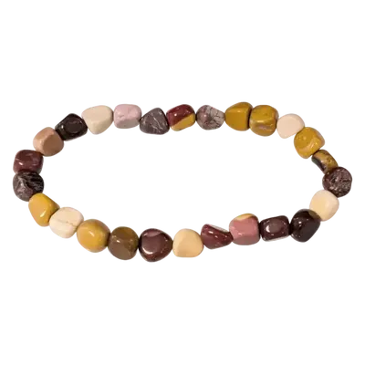 Bracelets - Bracelet Jaspe Mokaite A pierres roulées - ARABESK