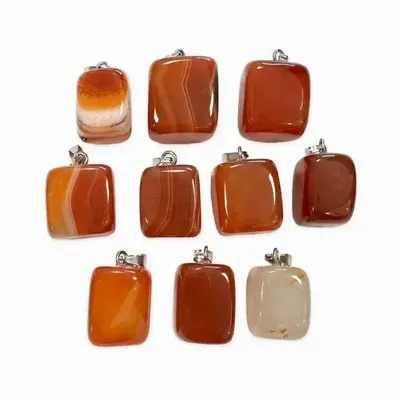 Bijoux - Pendentif Pierre Roulée Cornaline A x10 - ARABESK