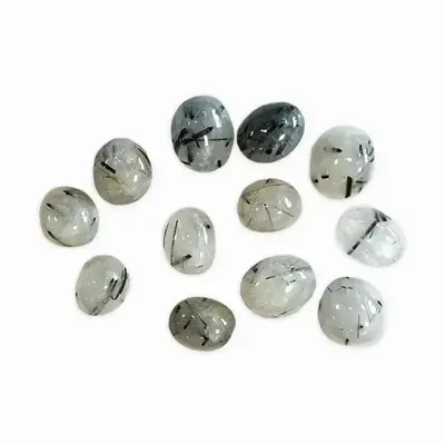 Jewelry - Rock crystal Tourmaline AA tumbled stones from Brazil 250g - ARABESK