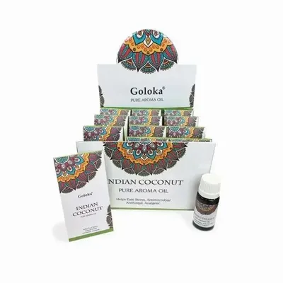 Senteurs - Huile parfumée Goloka Noix de coco Indien 10mL x 12 - ARABESK