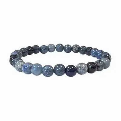 Bracelets - Dumortierite bracelet A beads 6.5-7mm - ARABESK