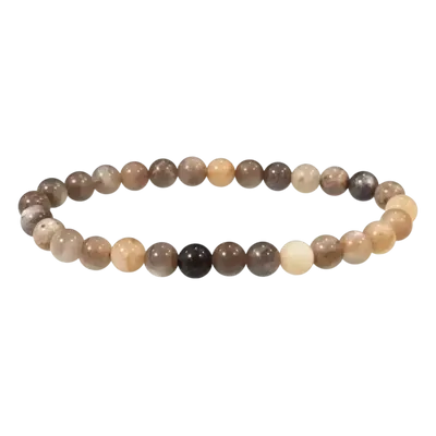 Bracelets - Bracelet Pierre de Lune Noire A perles 5.7-6.7mm - ARABESK