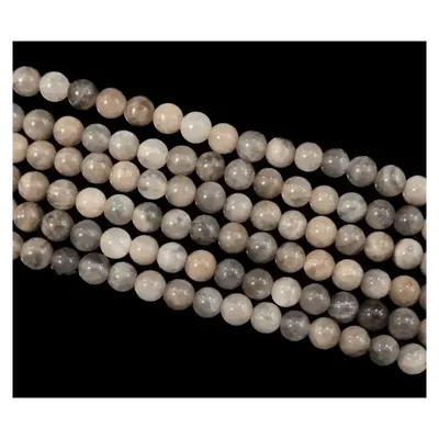 Bijoux - Pierre de Lune Noire A perles 5.5-6.5mm sur fil 40cm - ARABESK