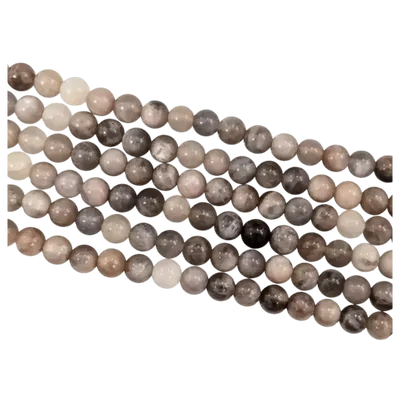 Jewelry - Black Moonstone Beads 5.5-6.5mm on 40cm wire - ARABESK