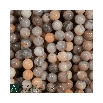 Jewelry - Black Moonstone A beads 8mm 40cm Strand - ARABESK