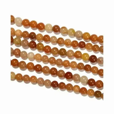 Bijoux - Aventurine Orange A perles 8mm sur fil 40cm - ARABESK