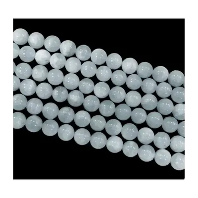 Jewelry - Aquamarine AA 10mm pearls on string - ARABESK