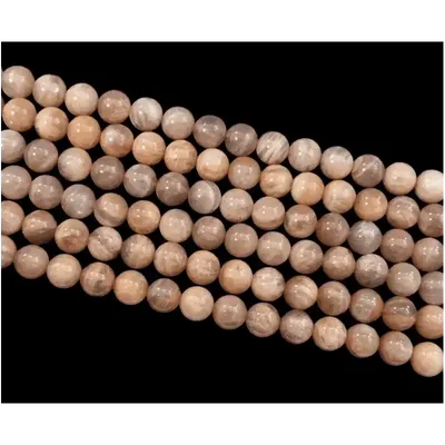 Jewelry - Black Moonstone AA beads 8mm 40cm Strand - ARABESK