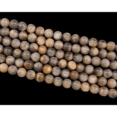 Jewelry - Mix Black Moonstone AA beads 8mm 40cm Strand - ARABESK