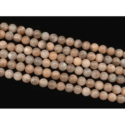 Bijoux - Pierre de Lune Noire AA perles 6mm sur fil 40cm - ARABESK