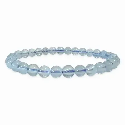 Bracelets - Bracelet Aigue Marine AA perles 6-7mm - ARABESK