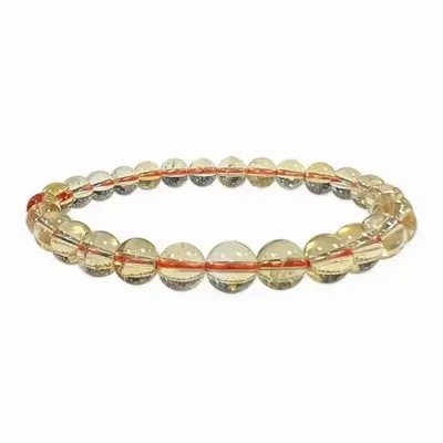 Bracelets - Bracelet Natural Citrine AA beads 6-7mm - ARABESK