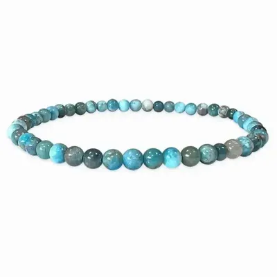 Bracelets - Blue Apatite Bracelet A 5-6mm Beads - ARABESK