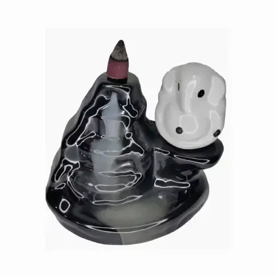 Scents - Ganesha ceramic backflow incense holder - ARABESK