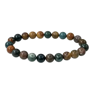 Bracelets - Ocean jasper A 8mm pearls bracelet - ARABESK